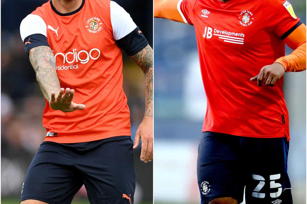 George Moncur (left) and Kazenga LuaLua have not been offered new deals by Luton