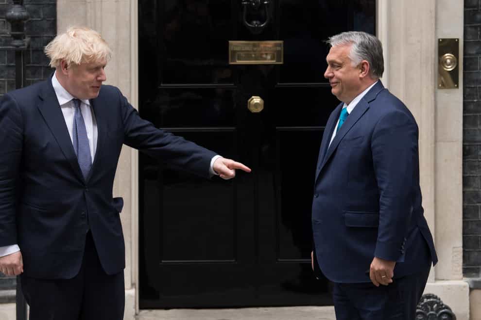 Boris Johnson and Viktor Orban