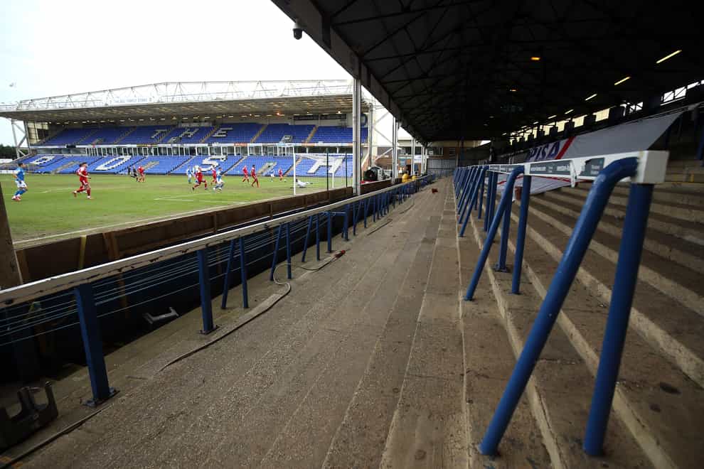 Fans will be allowed to stand on the terrace at Peterborough's Weston Homes Stadium next season