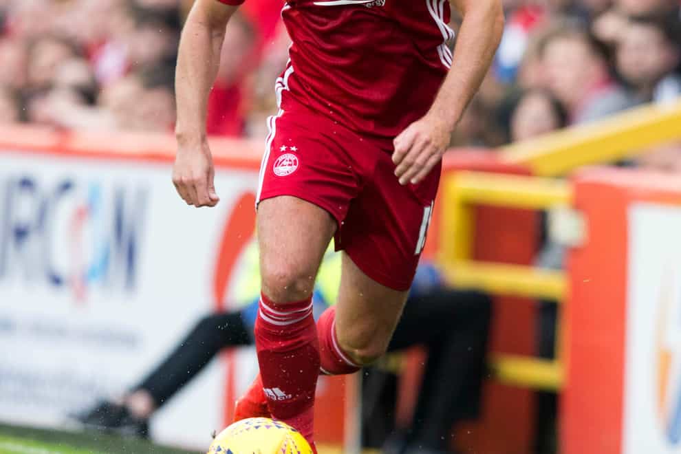 Niall McGinn in action for Aberdeen
