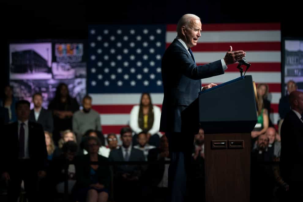 US President Joe Biden in Tulsa, Oklahoma