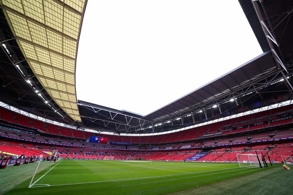 A view inside Wembley Stadium