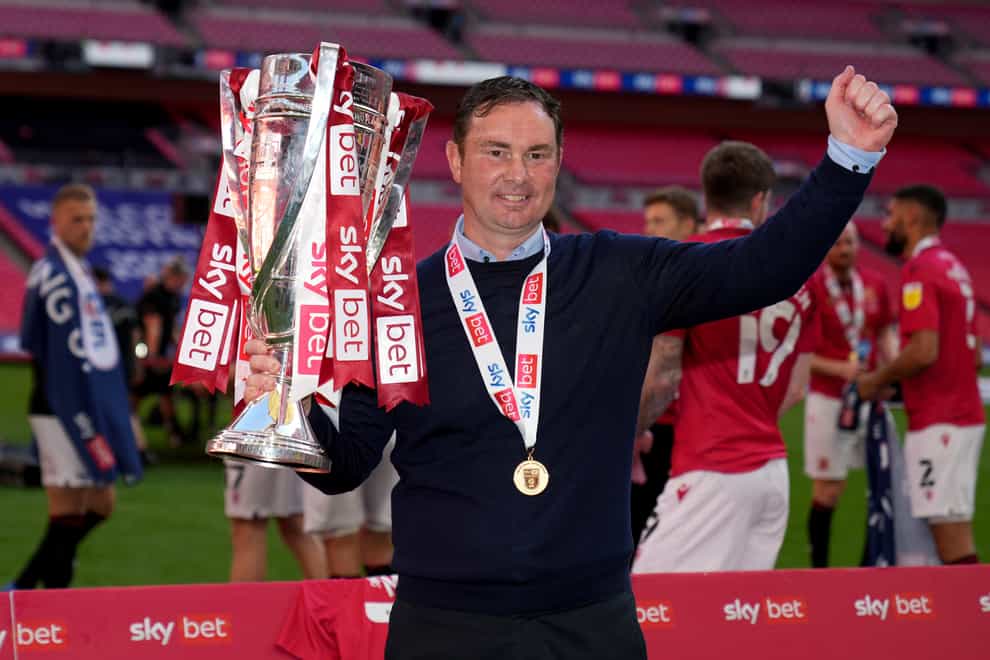 New Bradford boss Derek Adams won promotion with Morecambe via the play-offs