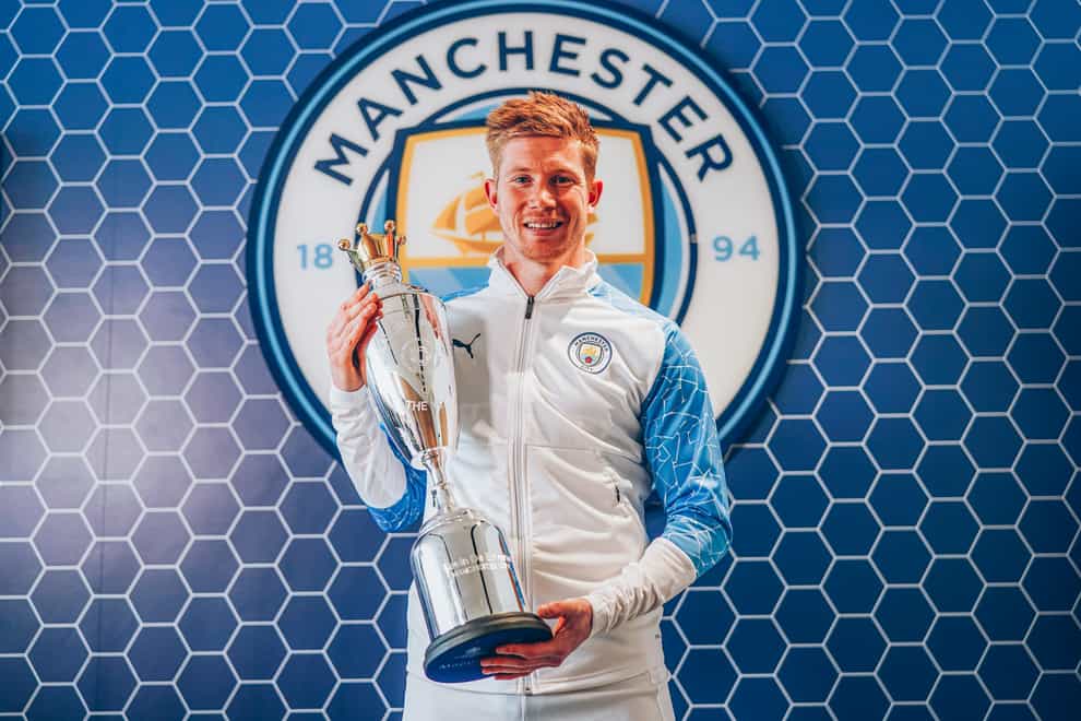 Kevin De Bruyne has been named PFA men's player of the season again