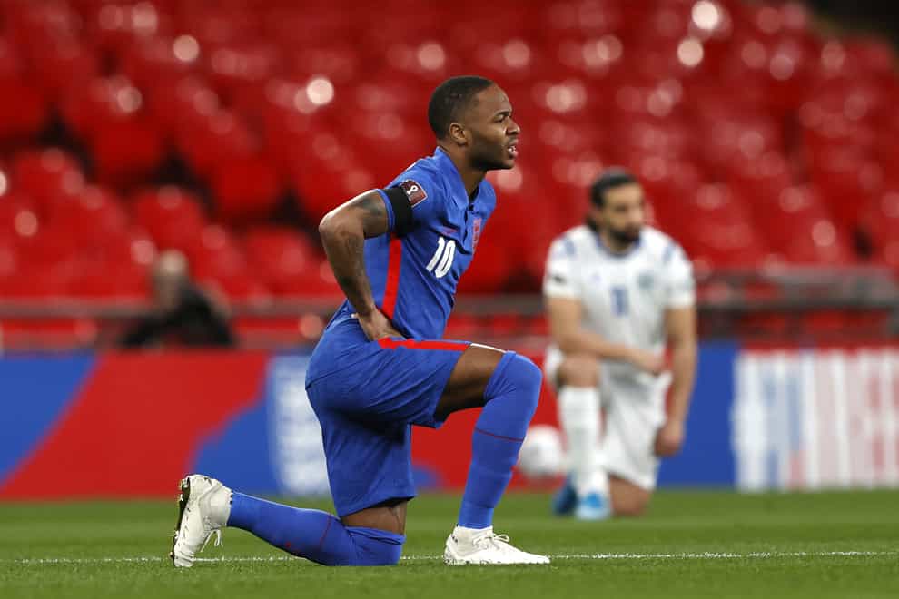 Raheem Sterling is disappointed that some England fans have not understood why players are taking the knee