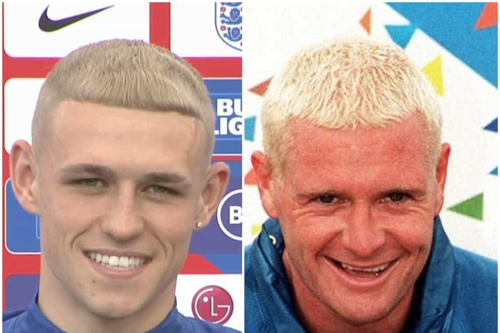 Phil Foden and Paul Gascoigne