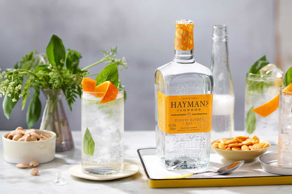 Hayman’s Exotic Citrus Gin with a gin & tonic