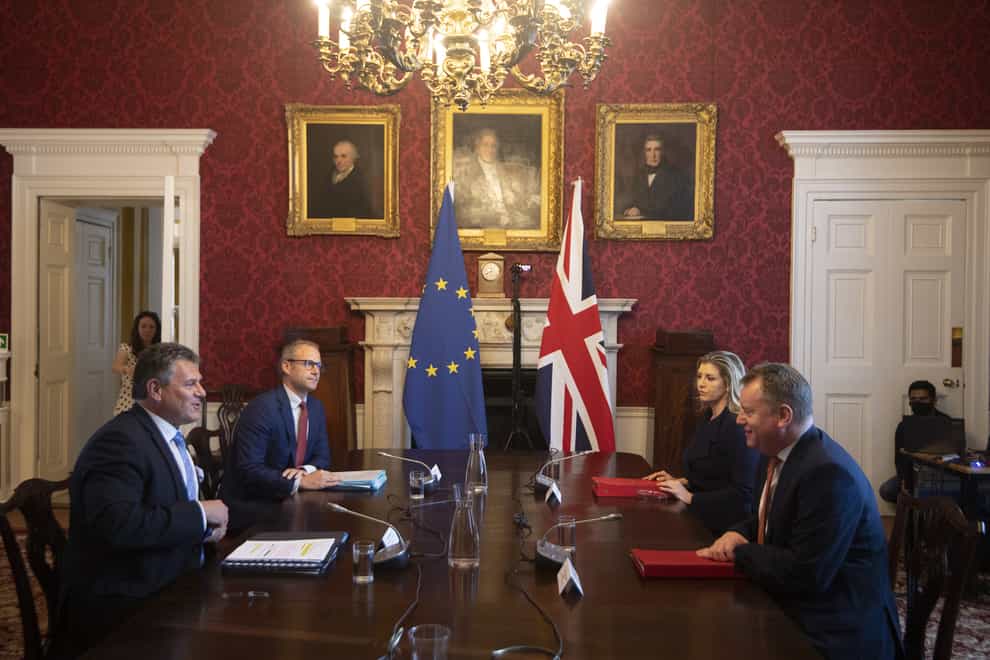 Brexit talks in Admiralty House