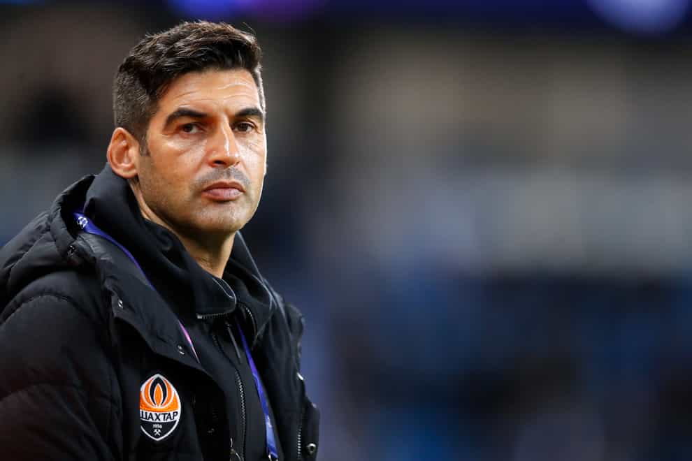Paulo Fonseca on the touchline