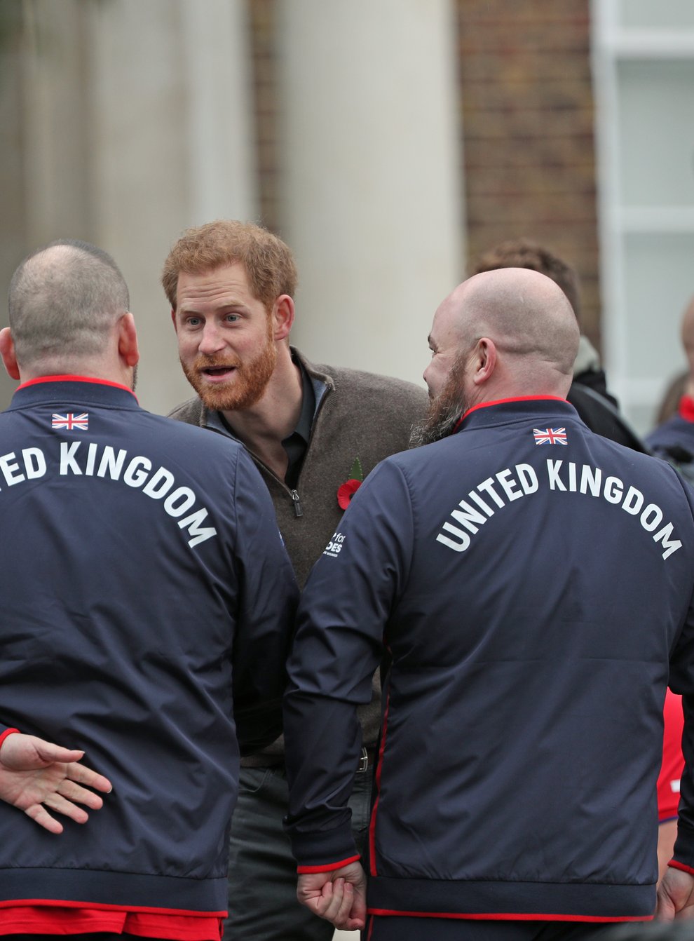 The Duke of Sussex meeting members of Team UK ahead of the abandoned 2020 Invictus Games