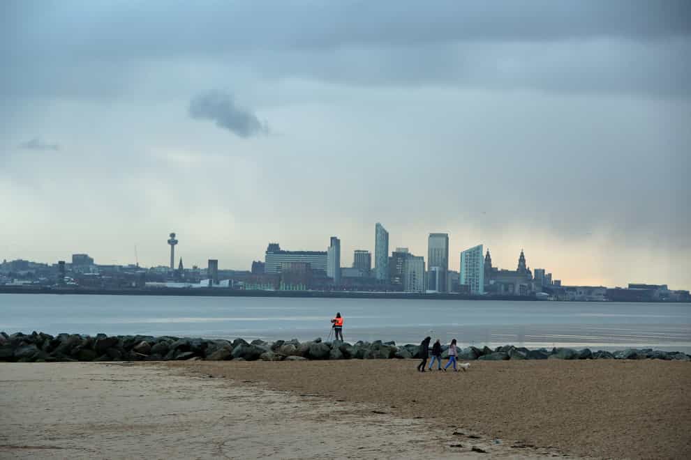 Liverpool viewed from New Brighton (Peter Byrne/PA)