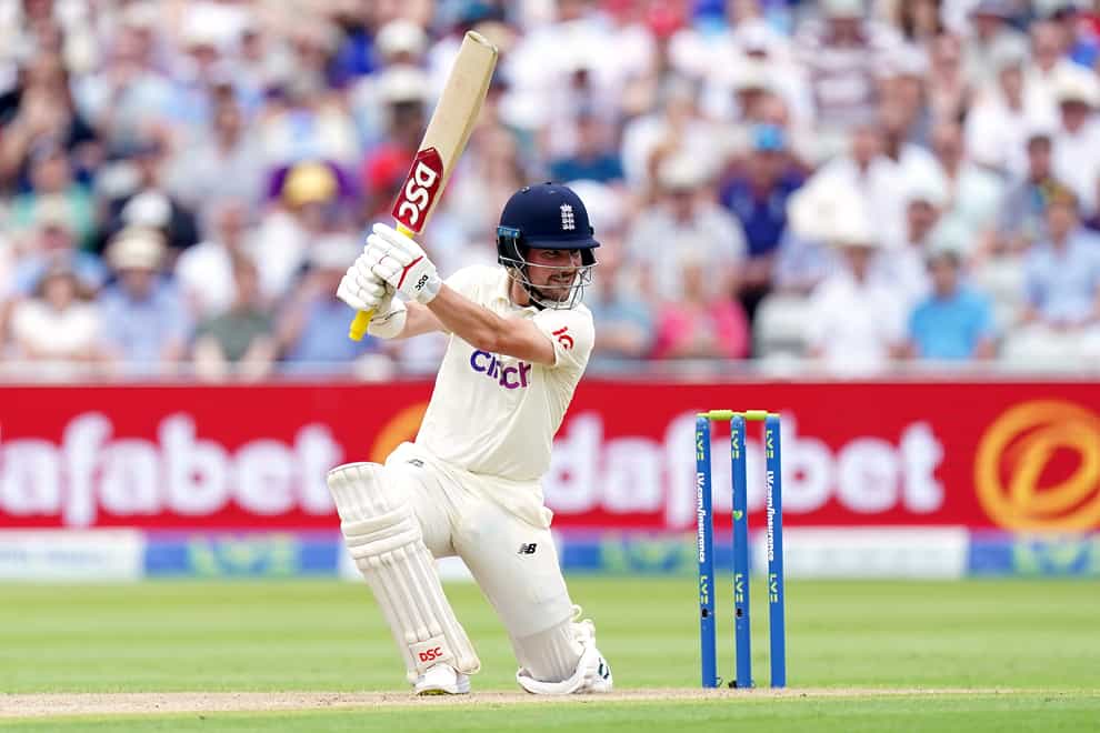 England’s Rory Burns on his way to 81 against New Zealand