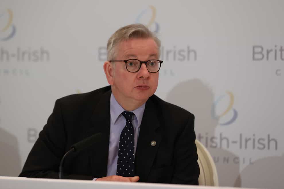 Michael Gove at the British Irish Council summit in Fermanagh