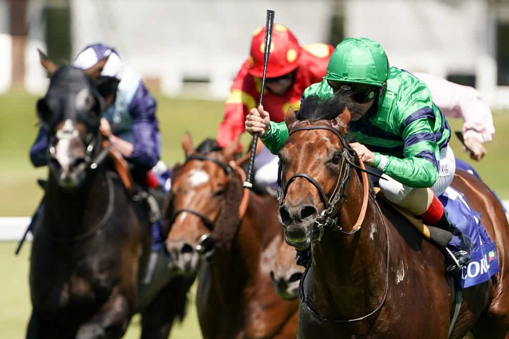 Atalis Bay (right) made all in the Scurry Stakes at Sandown Park