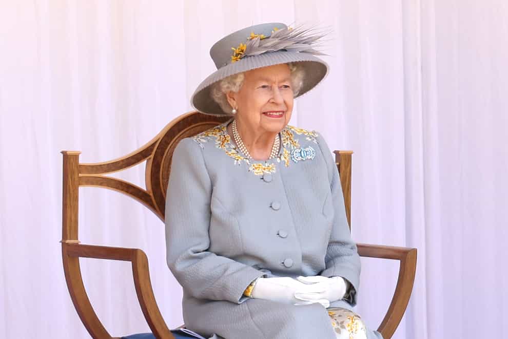 The Queen during a military parade to mark her official birthday at Windsor Castle (PA)