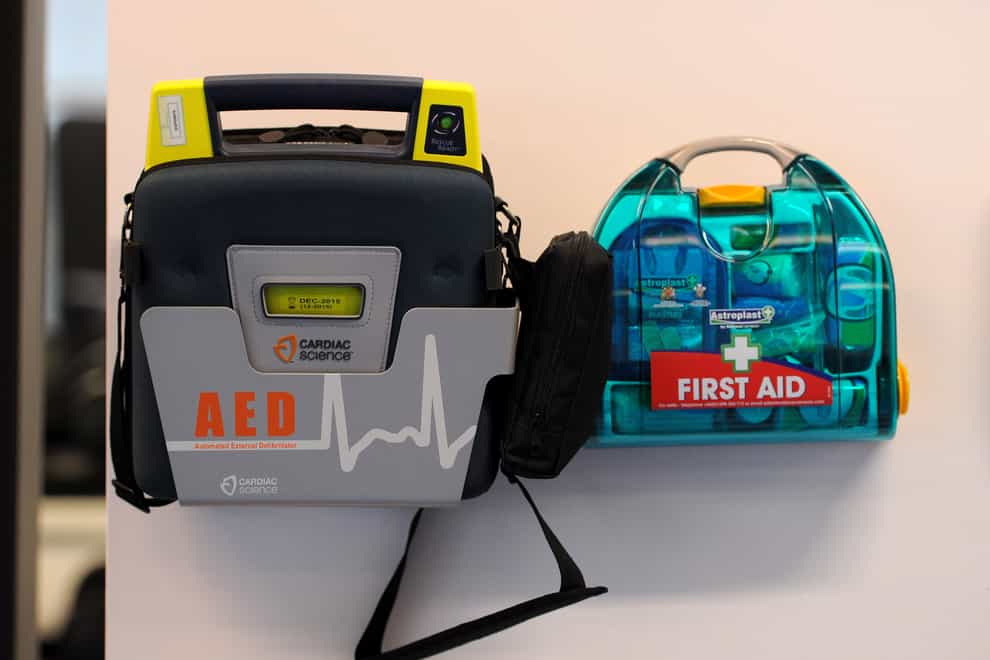 A defibrillator kit