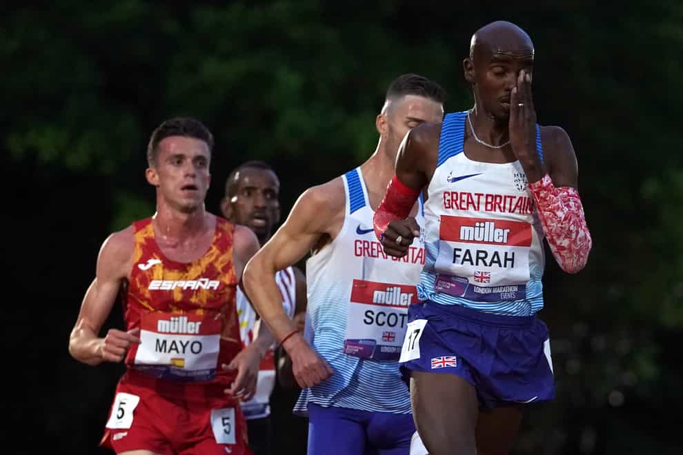 Great Britain’s Sir Mo Farah is aiming to qualify for the Olympics.