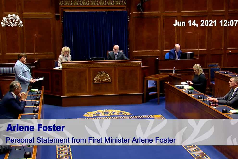 Arlene Foster resigns