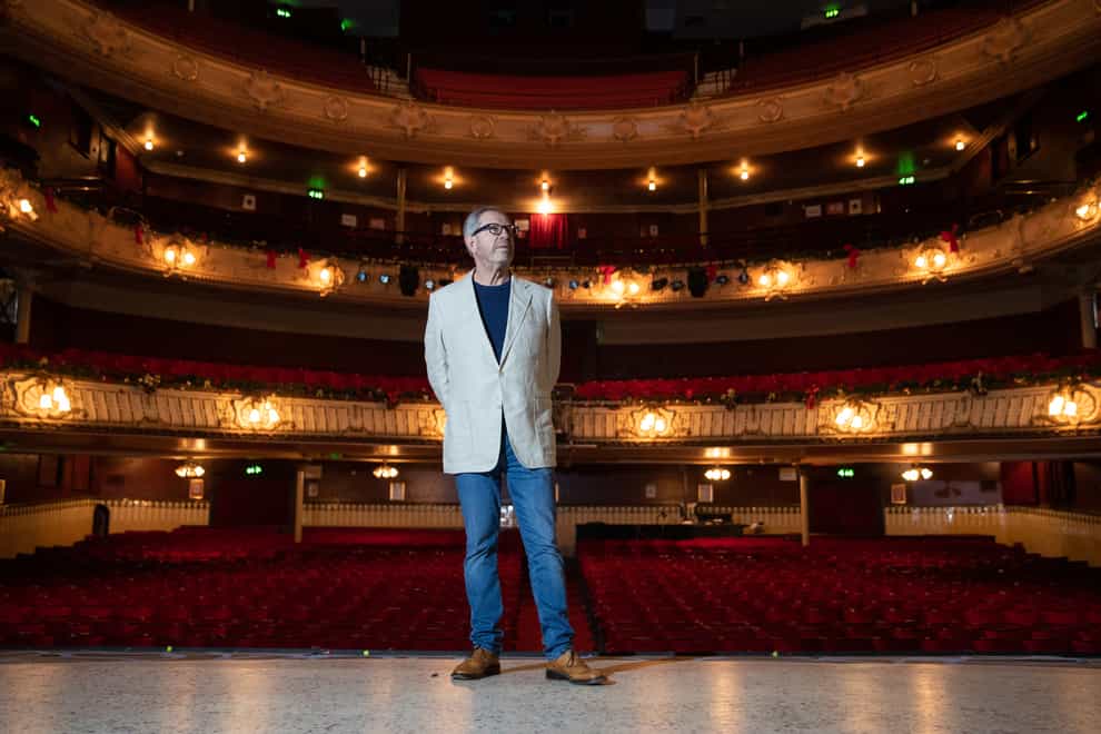 Paul Woolf, of Kings Theatre, in the empty auditorium inside the theatre