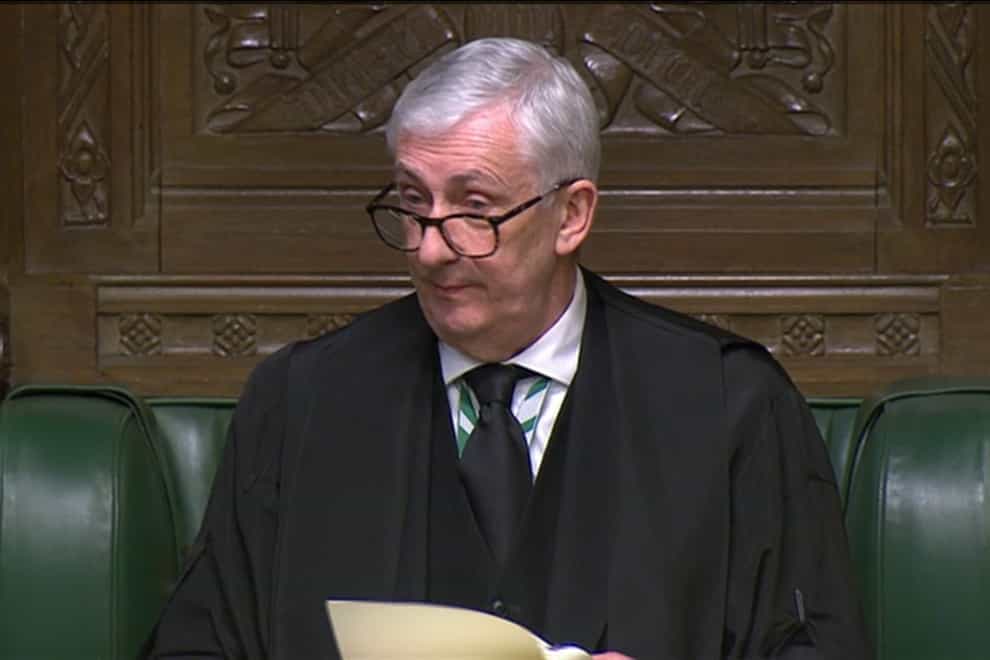 <p>Sir Lindsay Hoyle delivered a second slap down for the Prime Minister</p>