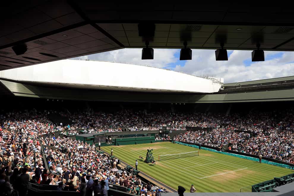 Wimbledon's Centre Court is set to be full for next month's men's and women's singles finals