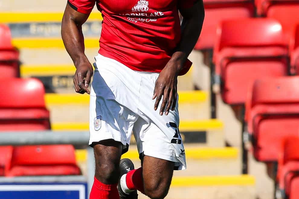 Omar Beckles in action for Crewe Alexandra
