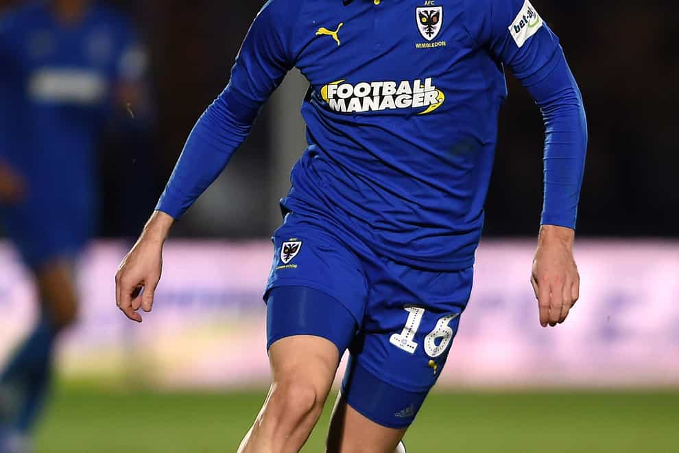 Dylan Connolly in action for AFC Wimbledon
