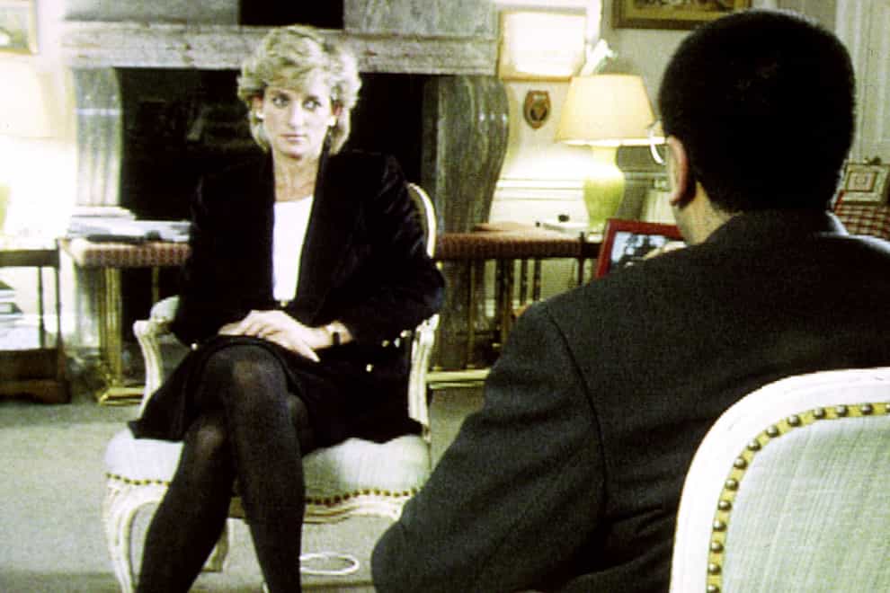Diana, Princess of Wales during her interview with Martin Bashir