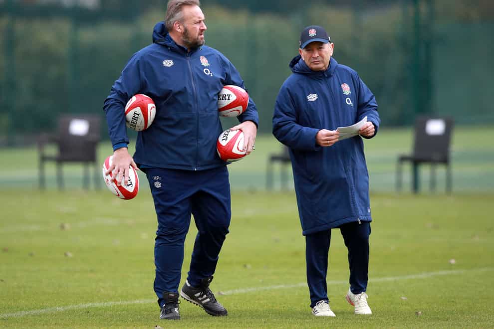 Matt Proudfoot (left) and Eddie Jones (right) are looking at England's next generation of players
