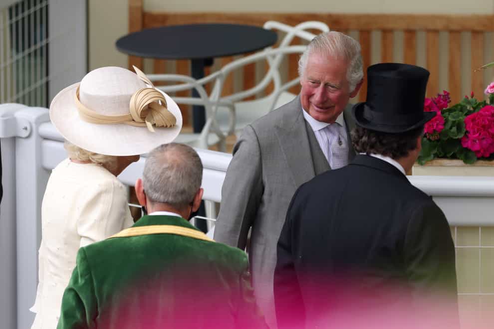 The Prince of Wales and the Duchess of Cornwall arrive for day two of Royal Ascot