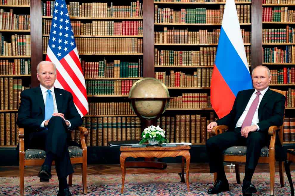 US president Joe Biden meets with Russian president Vladimir Putin