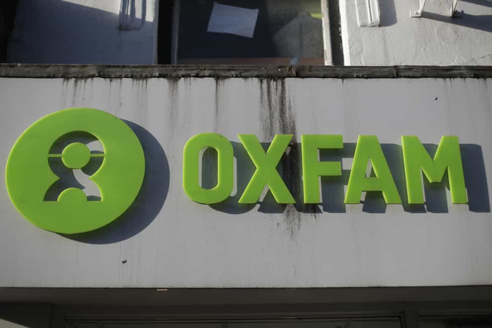 Oxfam shop sign