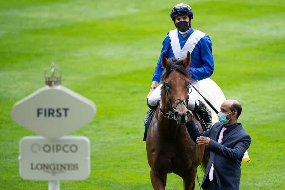 Lord North with James Doyle after last year's Prince of Wales's Stakes