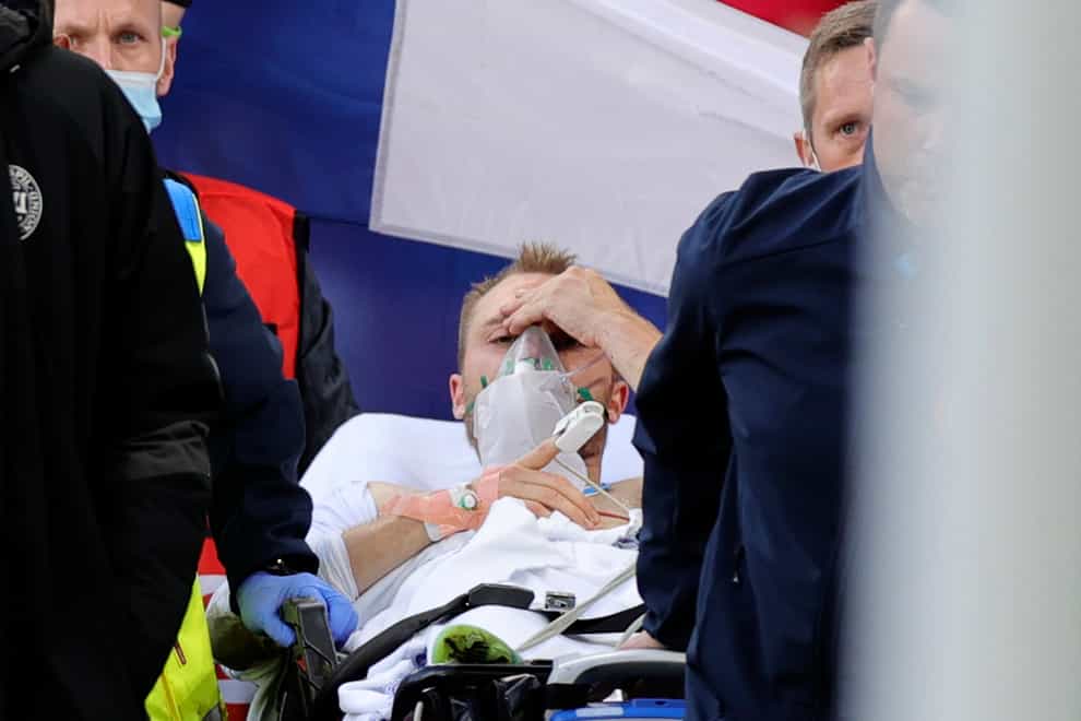 Denmark midfielder Christian Eriksen suffered a cardiac arrest on the pitch on Saturday.