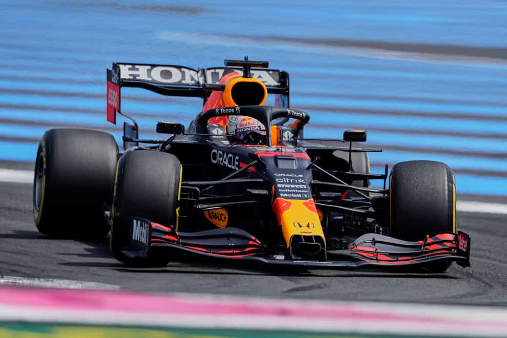 Max Verstappen was fastest in practice for the French Grand Prix