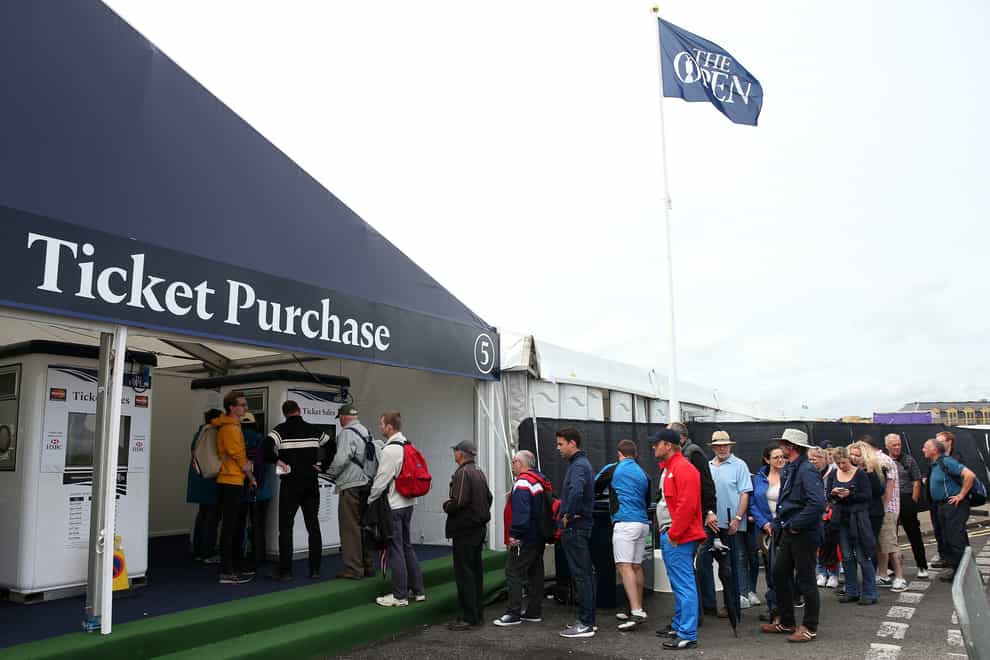 Fans will be at The Open