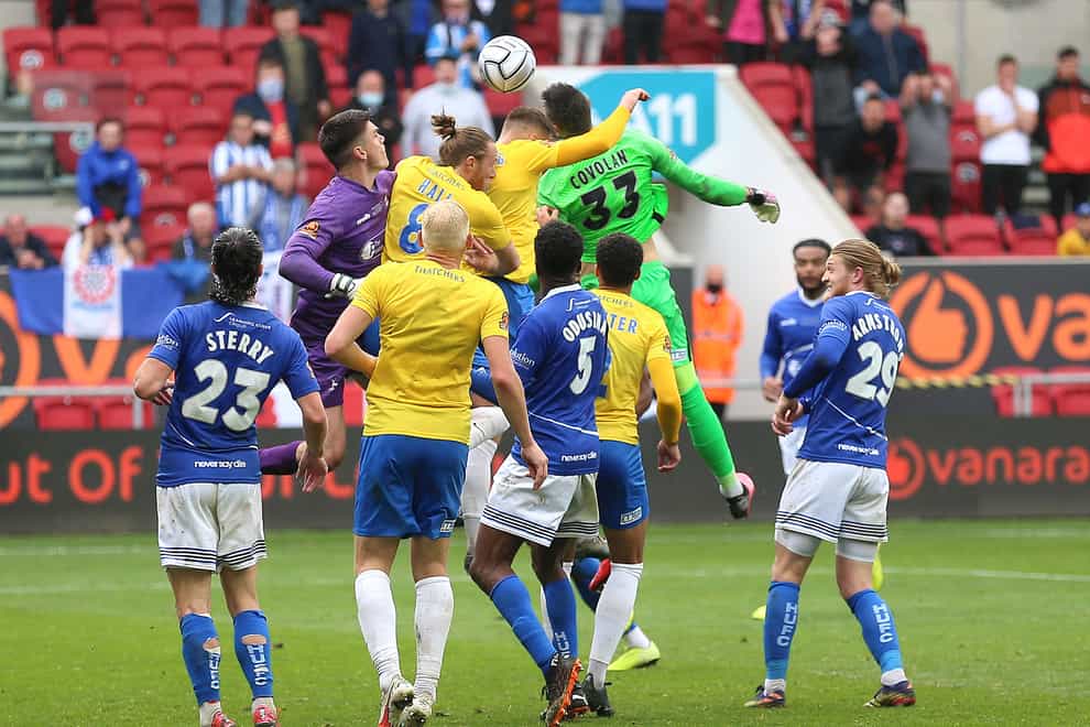 Torquay goalkeeper Lucas Covolan scored a late equaliser in stoppage time at Ashton Gate