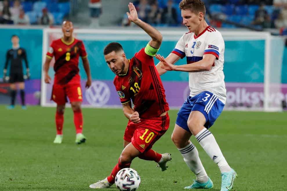 Eden Hazard has made two second-half appearances for Belgium at Euro 2020