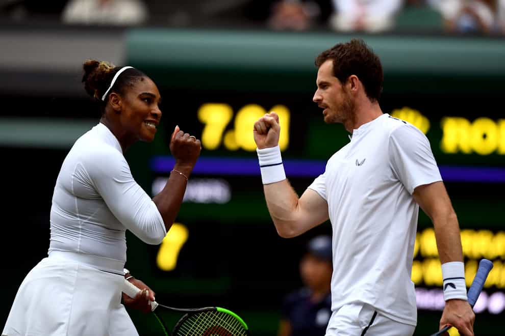 Andy Murray and Serena Williams reached the third round of the mixed doubles in 2019