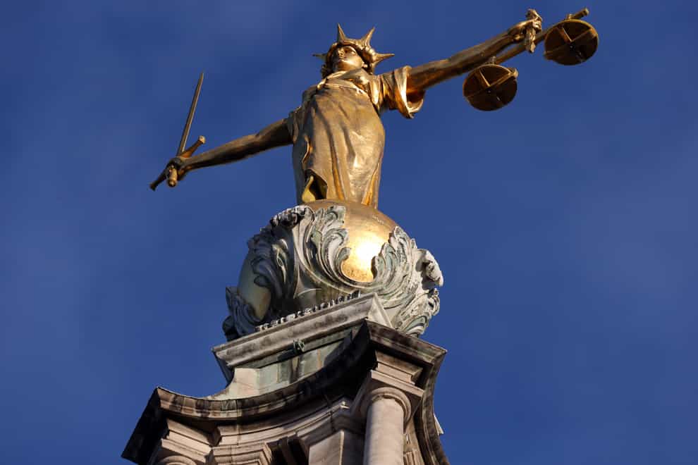 The statue of Lady Justice atop the Old Bailey