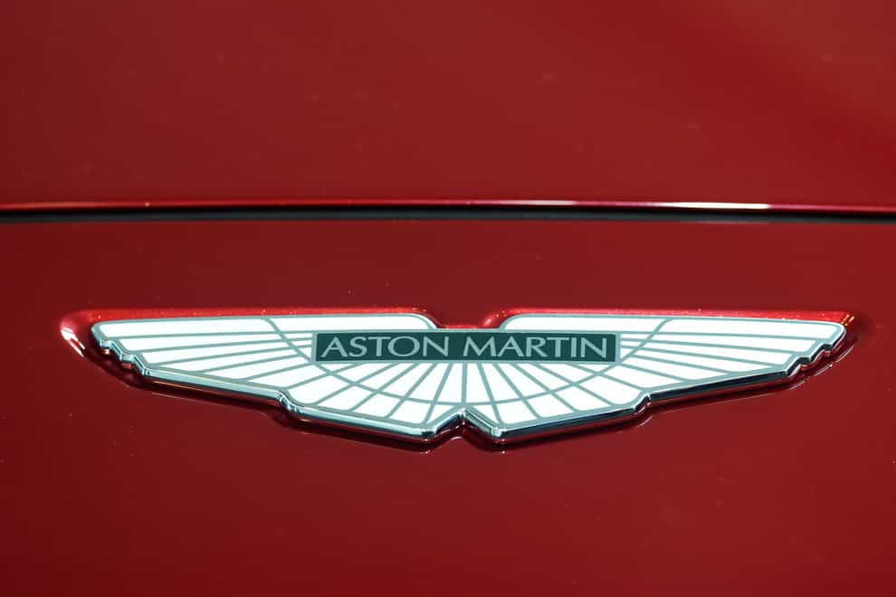 An Aston Martin badge