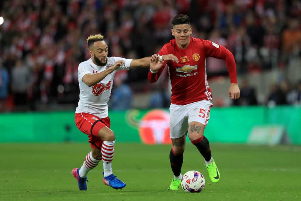 The 2017 EFL Cup final saw Manchester United and Southampton compete wearing 'crossed kits'