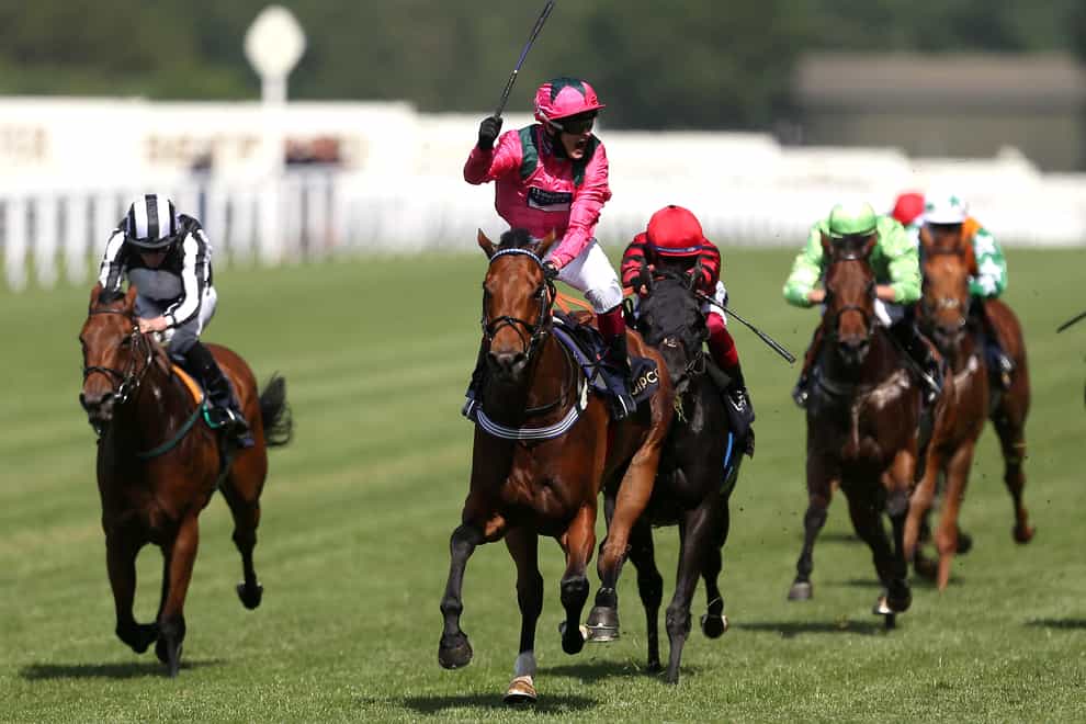 Oxted (pink colours) is said to have taken his victory in the King’s Stand Stakes well