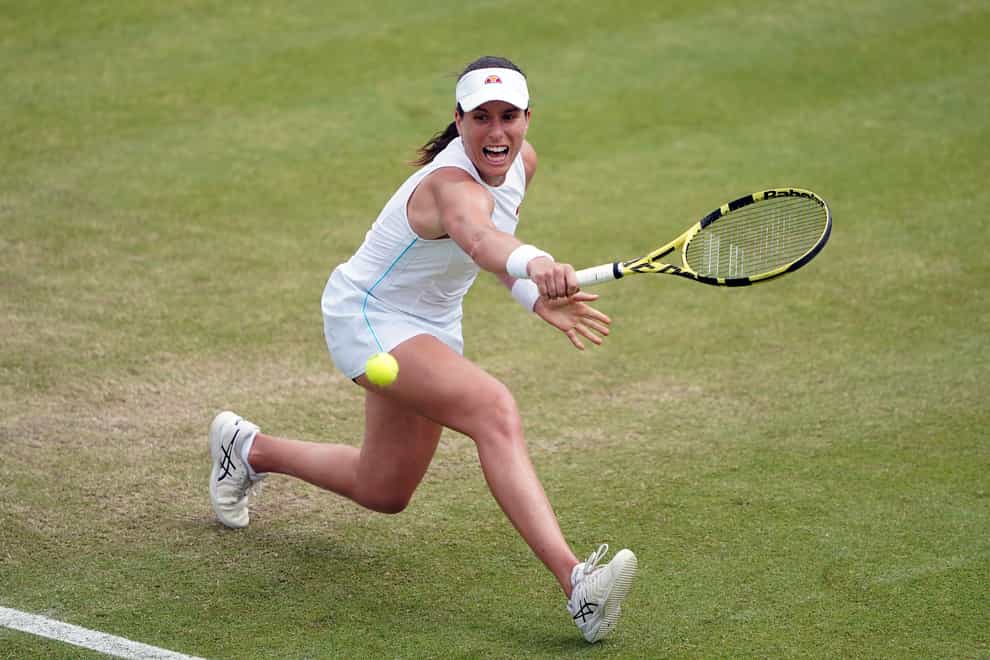 Johanna Konta says a knee issue could impact her for the rest of her career