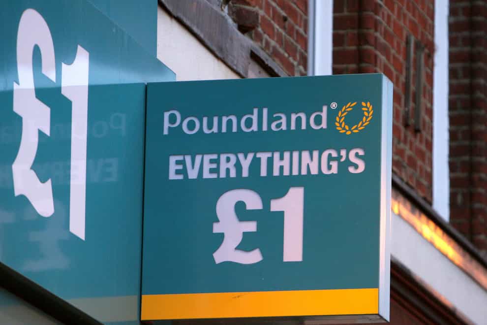 <p>Poundland sign</p>