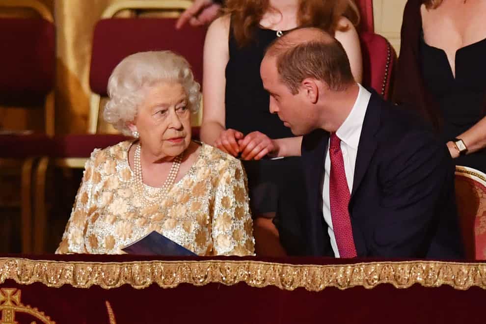 The Queen and the Duke of Cambridge