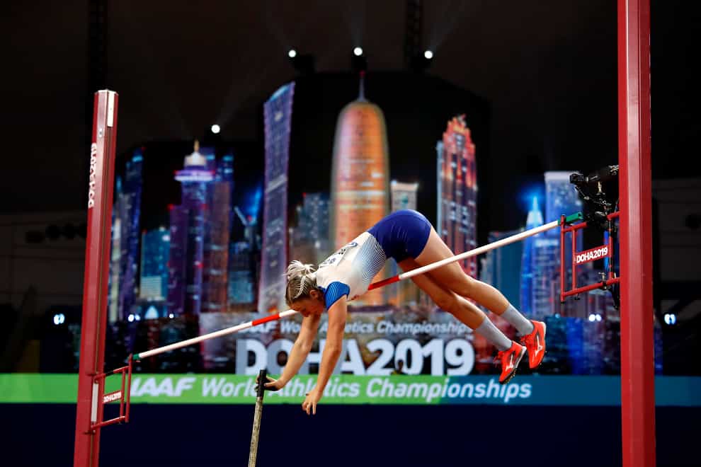 Great Britain's Holly Bradshaw competes in the pole vault this weekend.