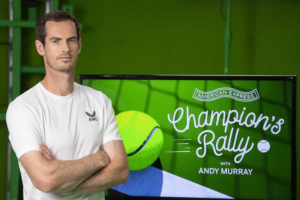 American Express ambassador Andy Murray is the face of Wimbledon virtual reality game Champion's Rally