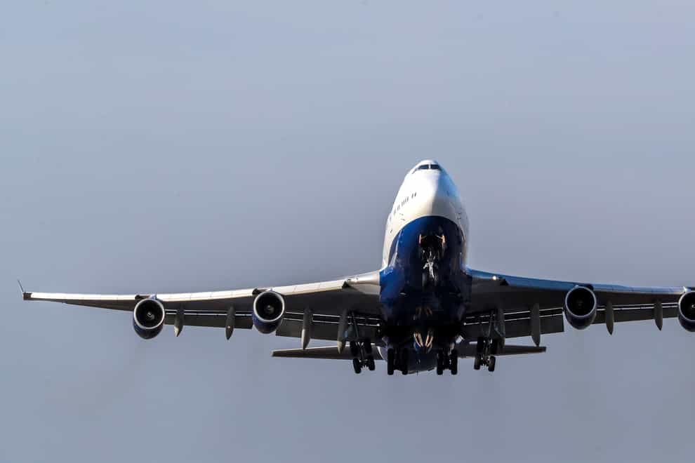 <p>A plane takes off from Heathrow</p>