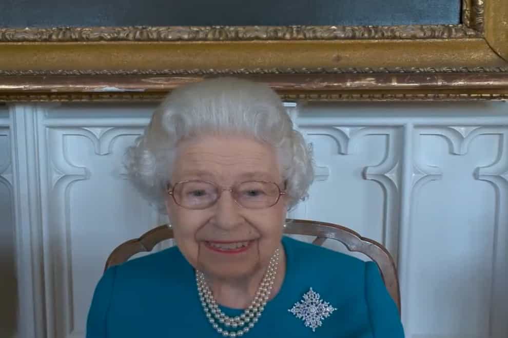 <p>The Queen presented the Canadian Armed Forces Legal Branch with a Royal Banner (Buckingham Palace/PA)</p>